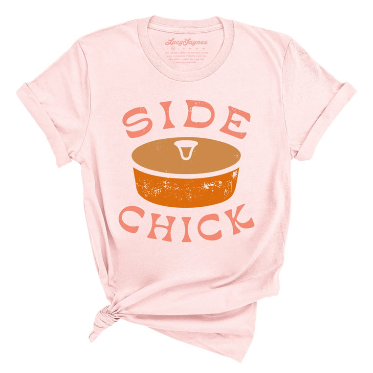 Side Chick Graphic Tee - Soft Pink