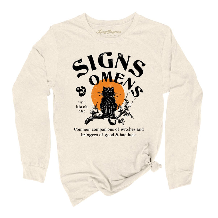 Signs & Omens Graphic Long Sleeve Tee - Natural