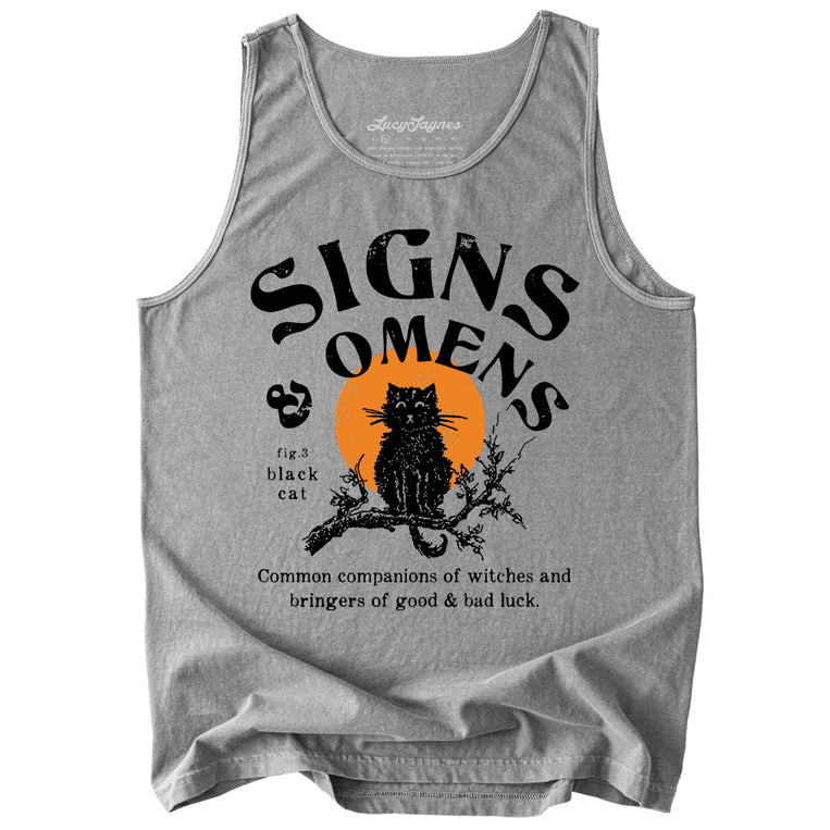 Signs & Omens Comfort Colors Graphic Tank Top - Grey