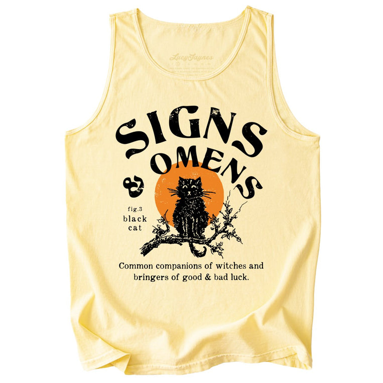 Signs & Omens Comfort Colors Graphic Tank Top - Butter