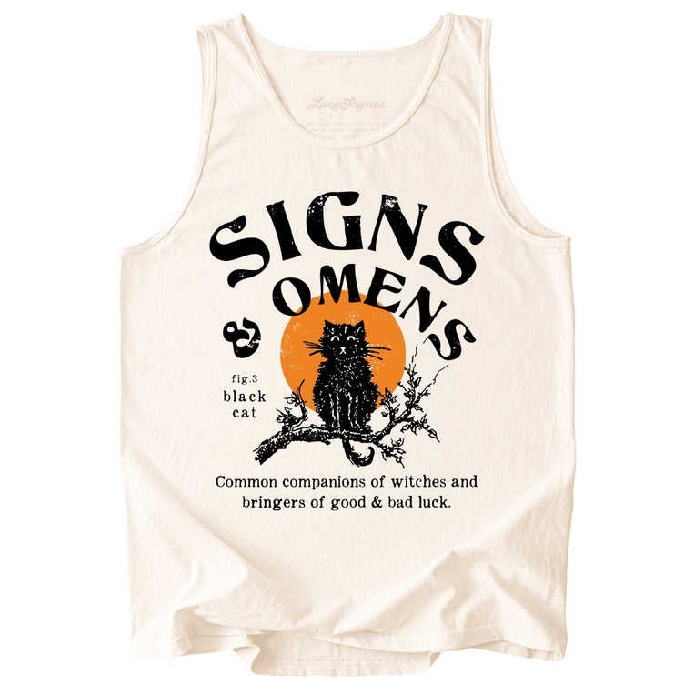 Signs & Omens Comfort Colors Graphic Tank Top - Ivory