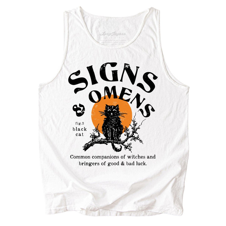 Signs & Omens Comfort Colors Graphic Tank Top - White