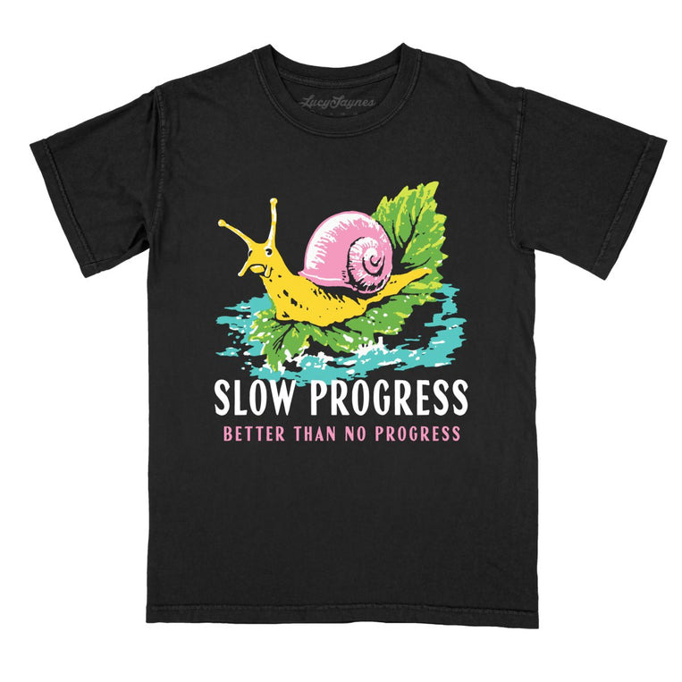 Slow Progress Better Than No Progress Comfort Colors Graphic Tee