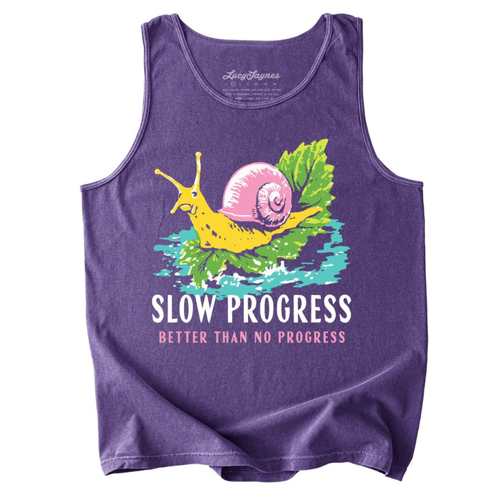 Slow Progress Better Than No Progress Comfort Colors Tank Top