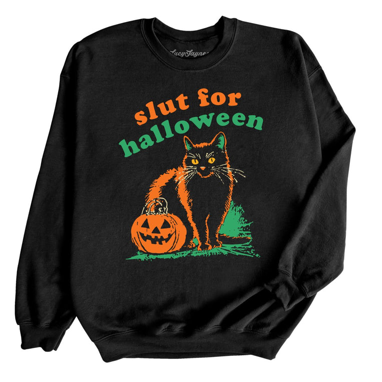 Slut For Halloween Graphic Sweatshirt