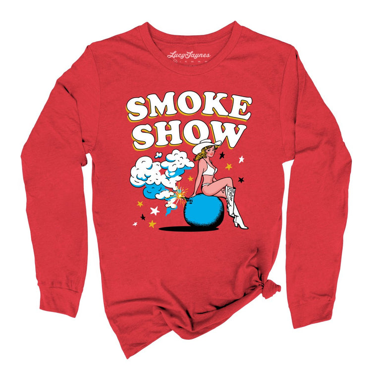 Smoke Show Babe Graphic Long Sleeve Tee
