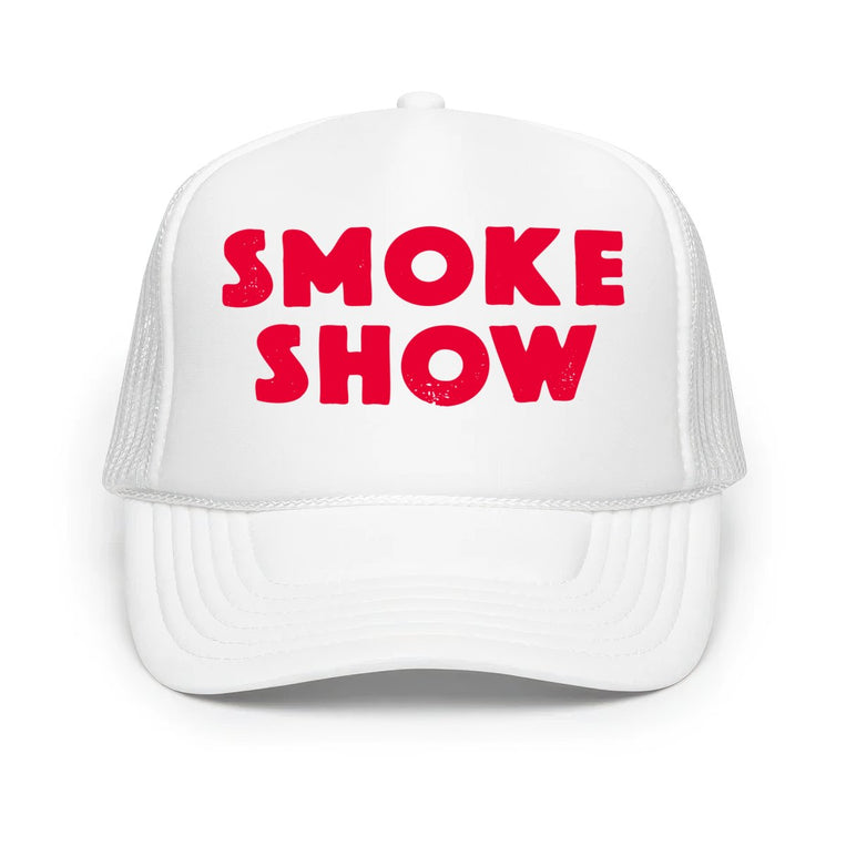 Smoke Show Classic Foam Trucker Hat - White