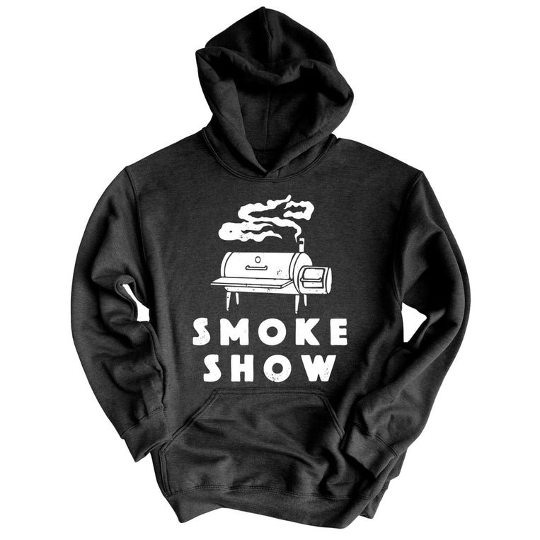 Smoke Show Grill Graphic Hoodie - Charcoal Heather