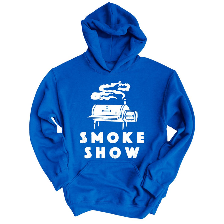 Smoke Show Grill Graphic Hoodie - Royal
