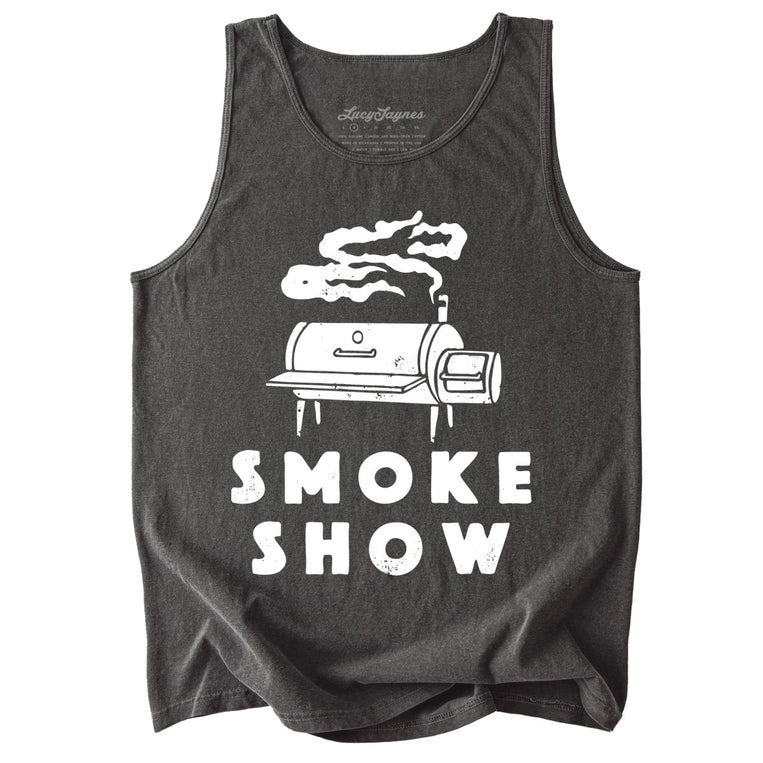 Smoke Show Grill Comfort Colors Graphic Tank Top - Pepper