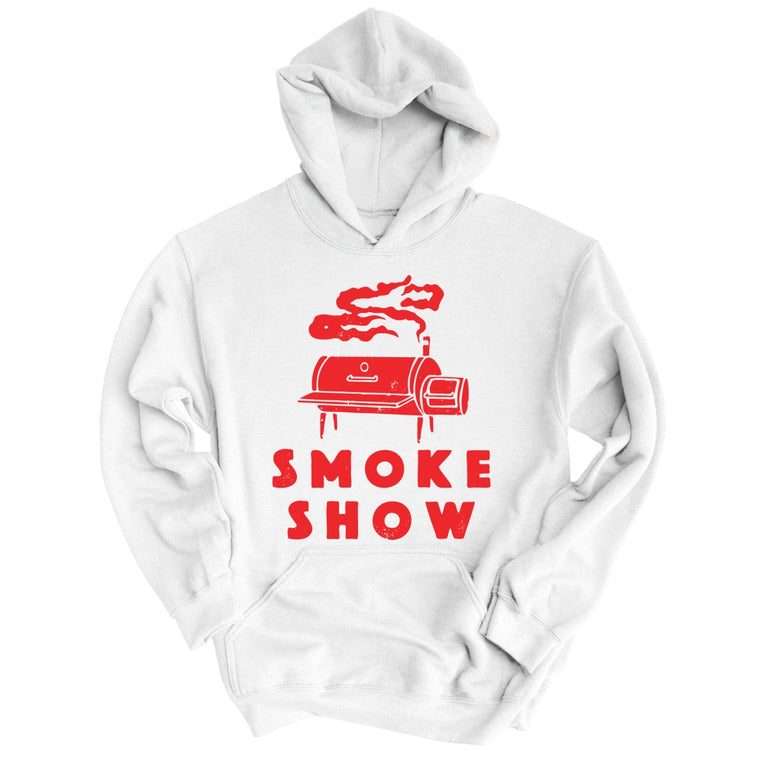 Smoke Show Grill Graphic Hoodie - White