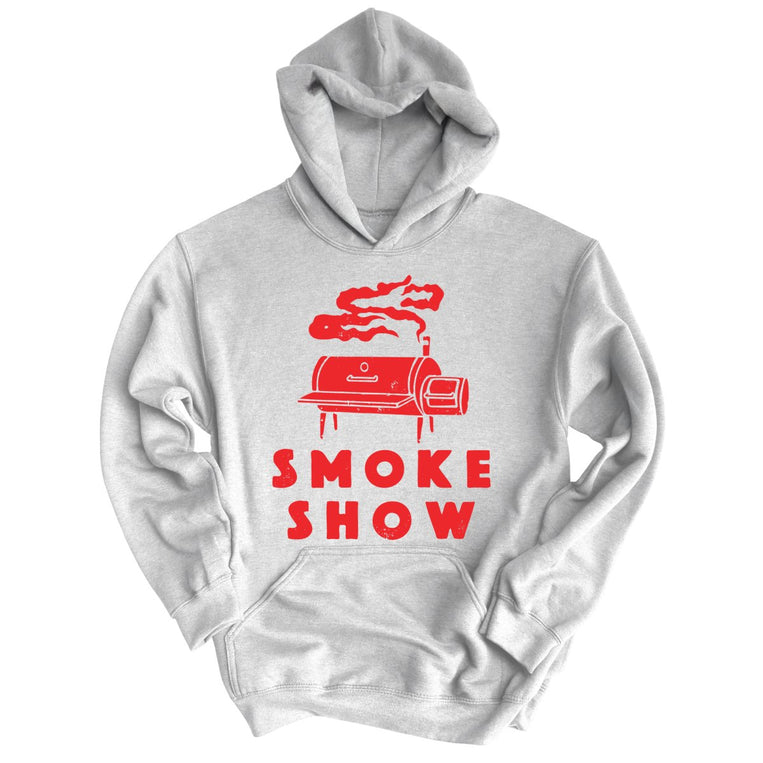 Smoke Show Grill Graphic Hoodie - Grey Heather