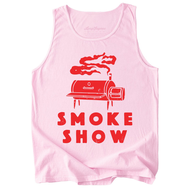 Smoke Show Grill Comfort Colors Graphic Tank Top - Blossom