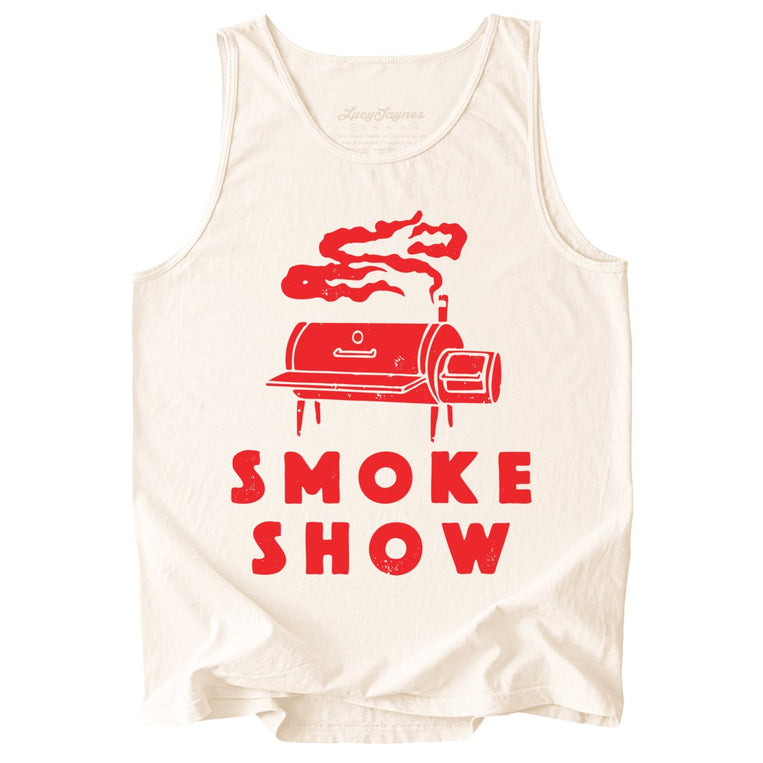 Smoke Show Grill Comfort Colors Graphic Tank Top - Ivory