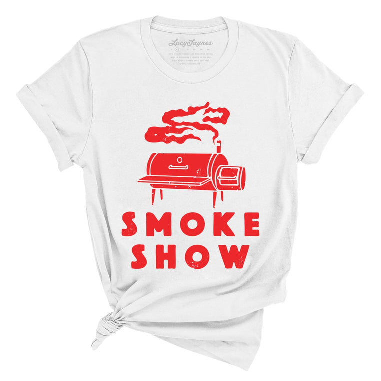 Smoke Show Grill Graphic Tee - White