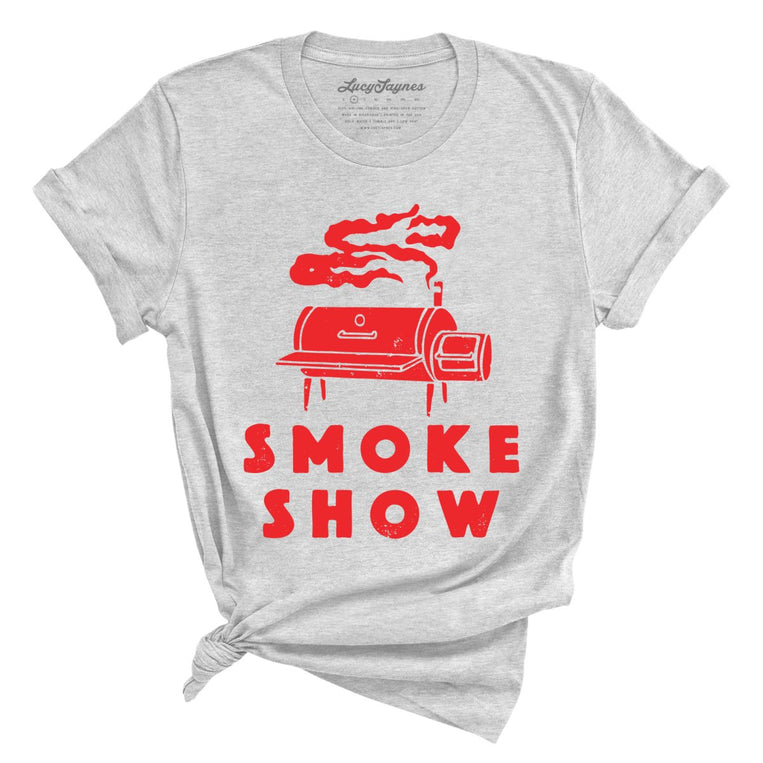 Smoke Show Grill Graphic Tee - Athletic Heather