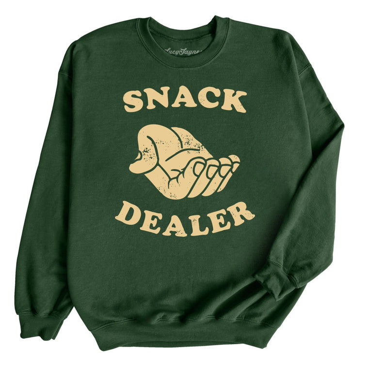 Snack Dealer Graphic Sweatshirt - Forest Green