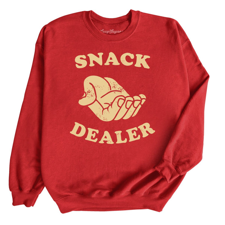 Snack Dealer Graphic Sweatshirt - Red
