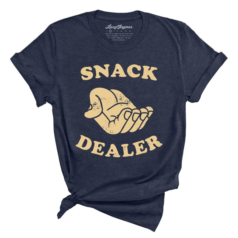 Snack Dealer Graphic Tee - Heather Midnight Navy