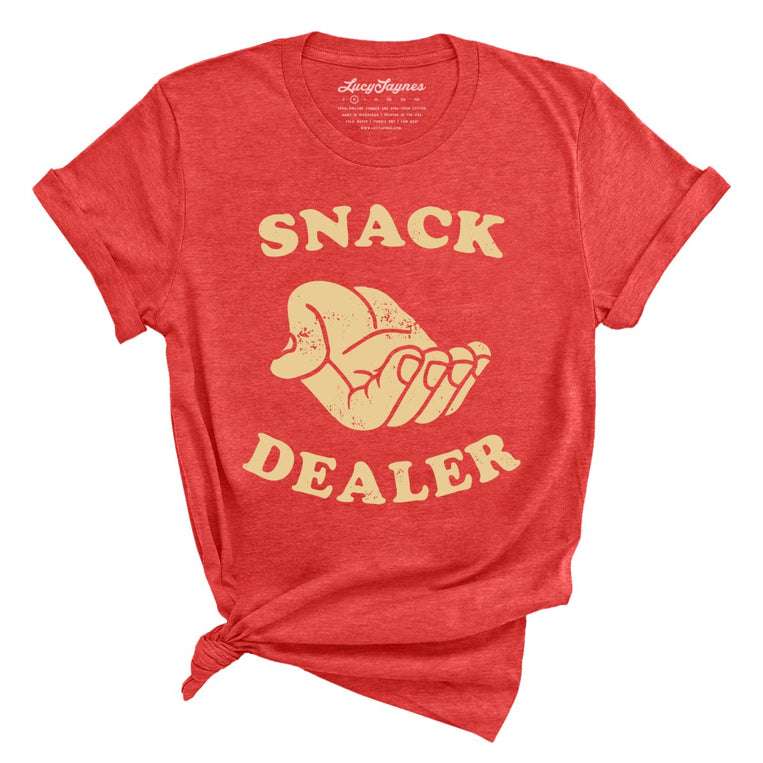 Snack Dealer Graphic Tee - Heather Red