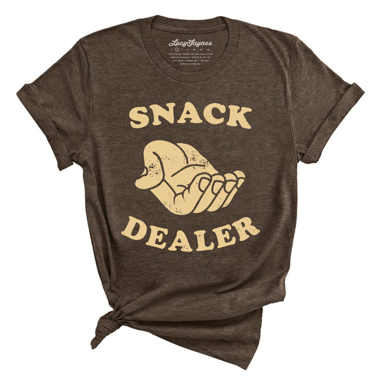 Snack Dealer Graphic Tee - Heather Brown