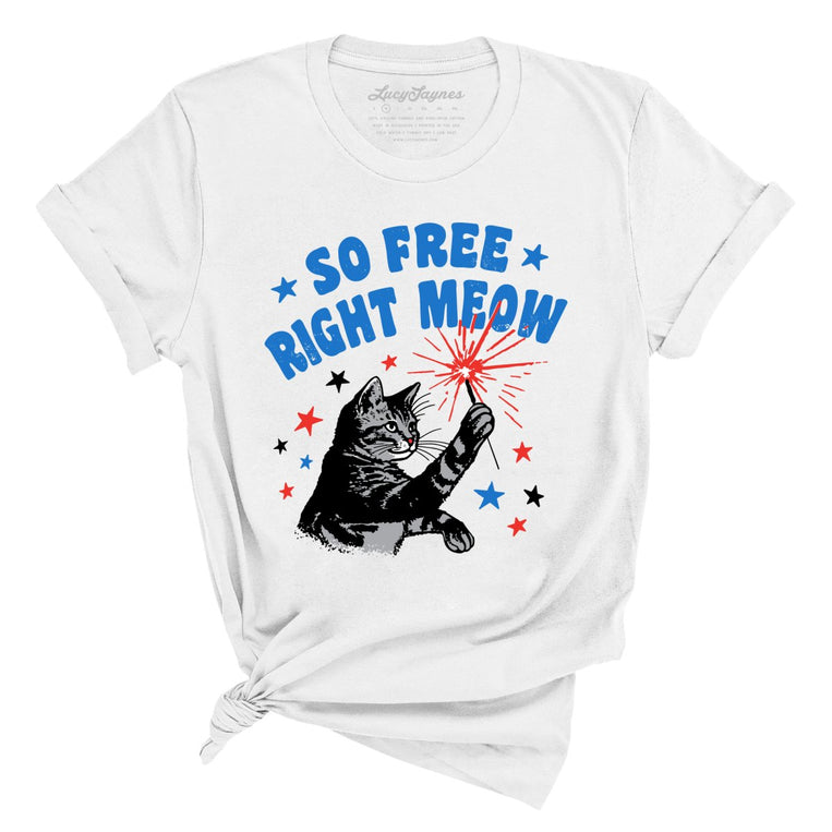 So Free Right Meow Graphic Tee