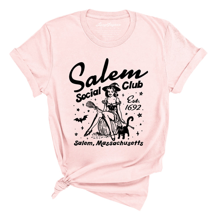 Salem Social Club Graphic Tee - Soft Pink