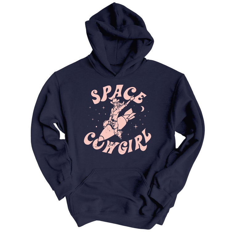 Space Cowgirl Graphic Hoodie - Classic Navy