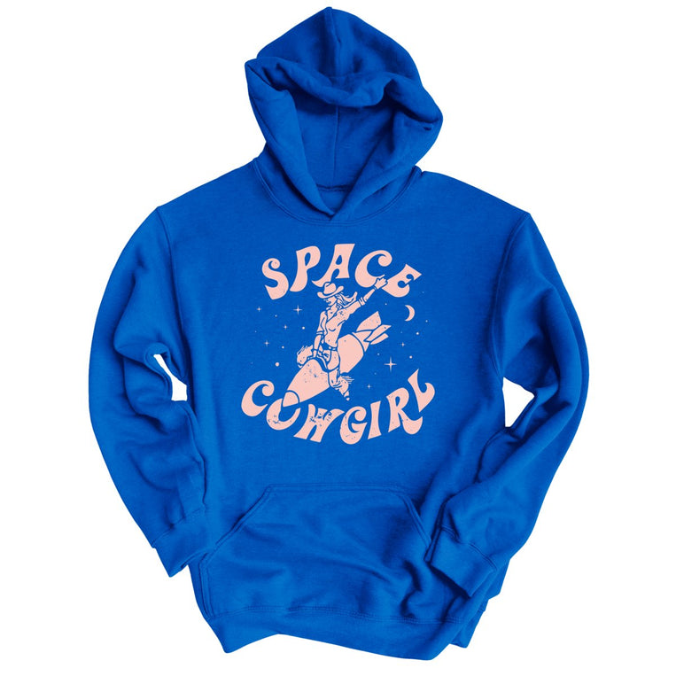 Space Cowgirl Graphic Hoodie - Royal