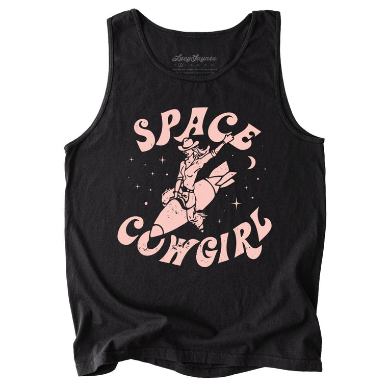 Space Cowgirl Comfort Colors Graphic Tank Top
