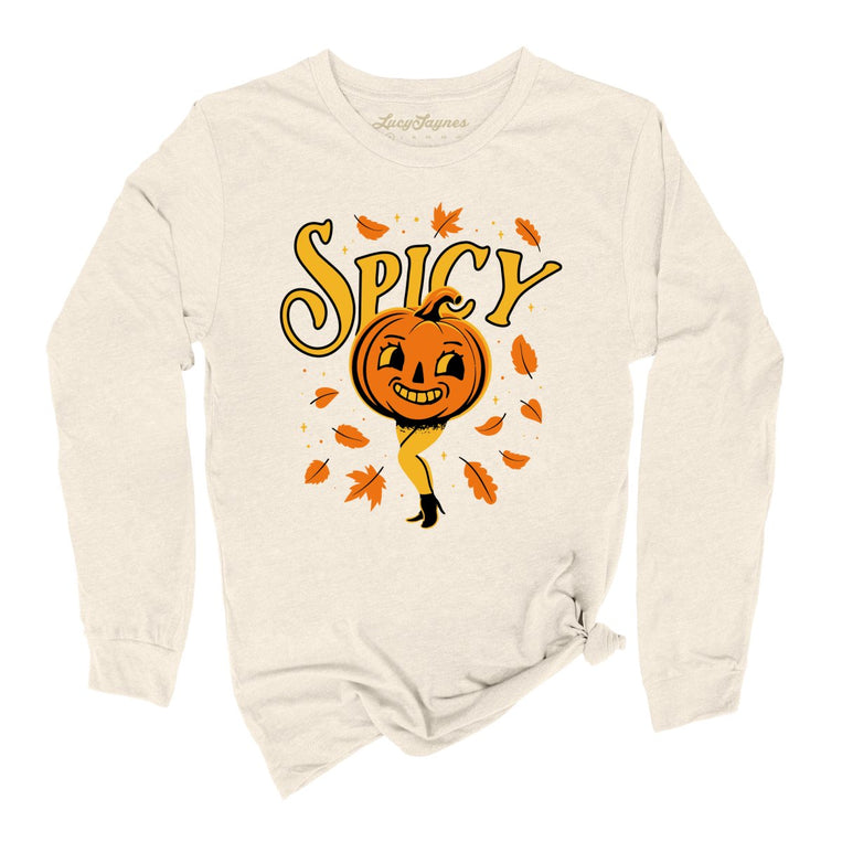 Spicy Pumpkin Graphic Long Sleeve Tee