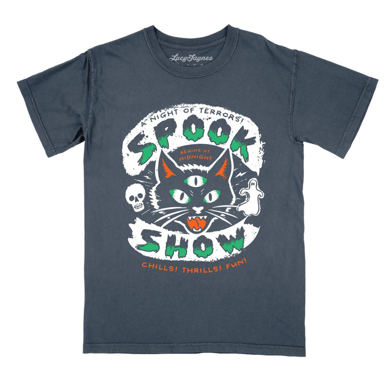 Spook Show Comfort Colors Graphic Tee - Denim