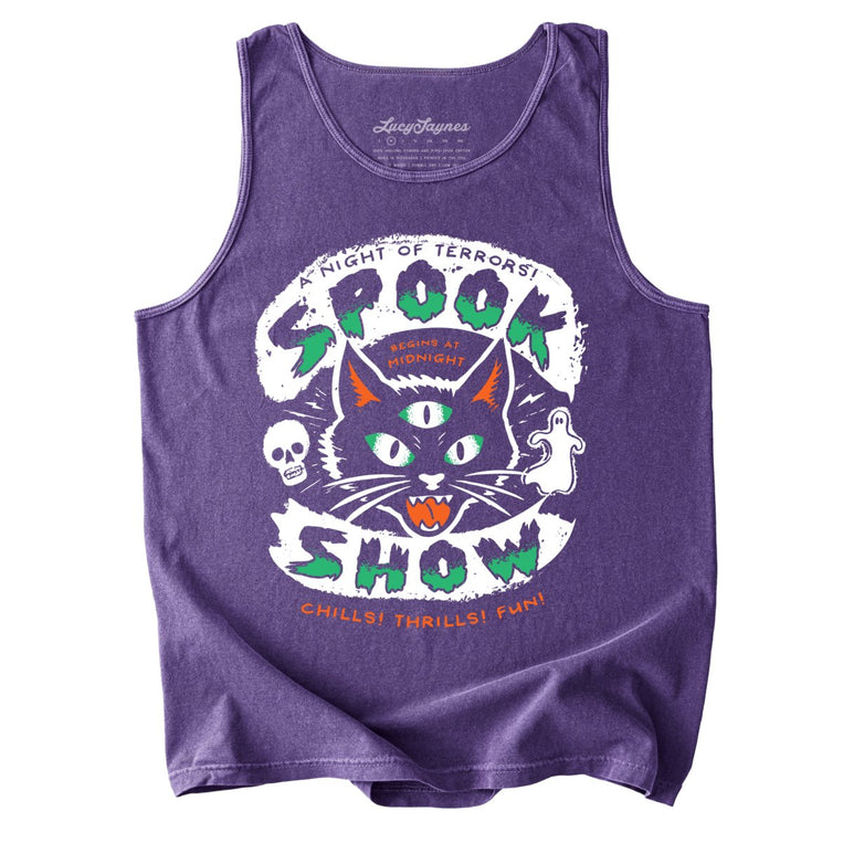 Spook Show Comfort Colors Graphic Tank Top - Grape