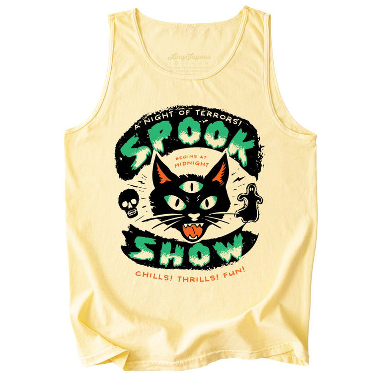 Spook Show Comfort Colors Graphic Tank Top - Butter