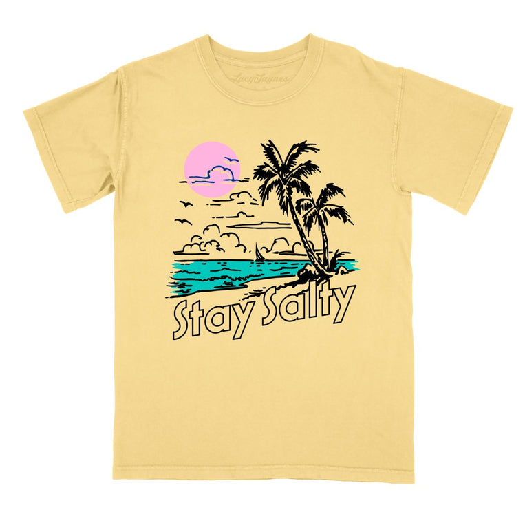 Stay Salty Comfort Colors Graphic Tee - Butter