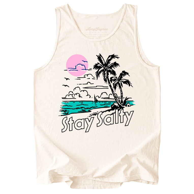Stay Salty Comfort Colors Graphic Tank Top
