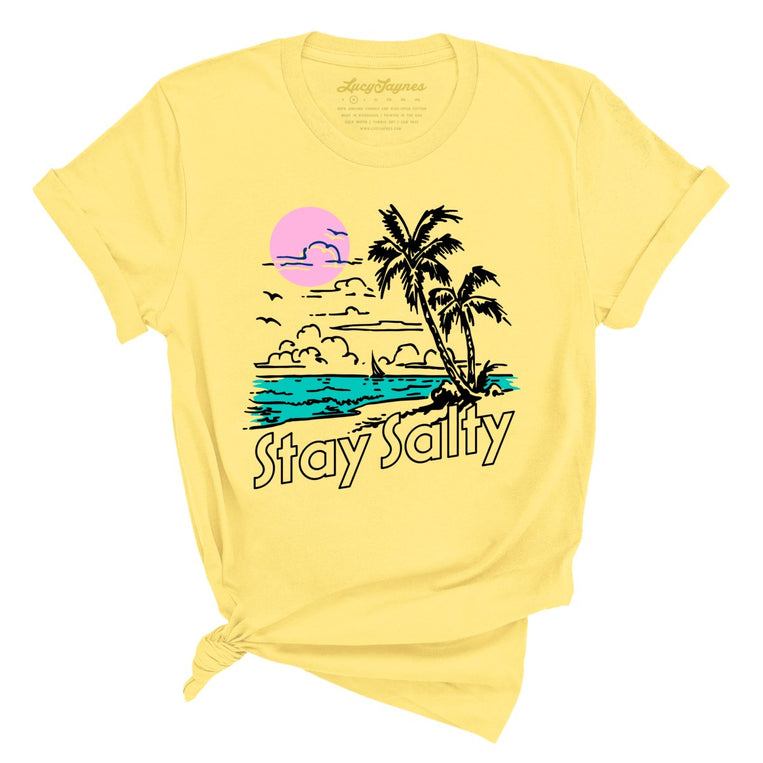 Stay Salty Graphic Tee - Yellow