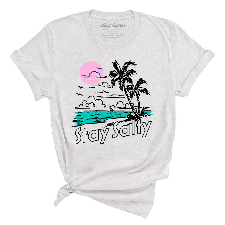 Stay Salty Graphic Tee - Ash