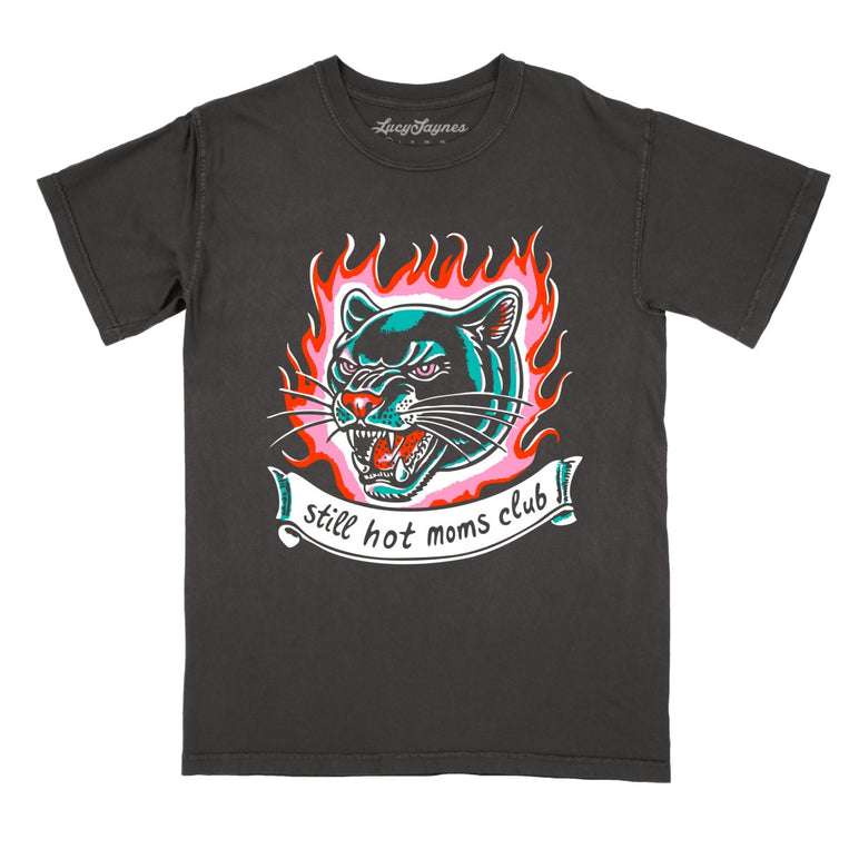 Still Hot Moms Club Comfort Colors Graphic Tee - Pepper