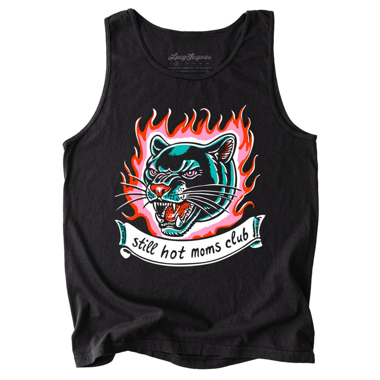Still Hot Moms Club Comfort Colors Graphic Tank Top
