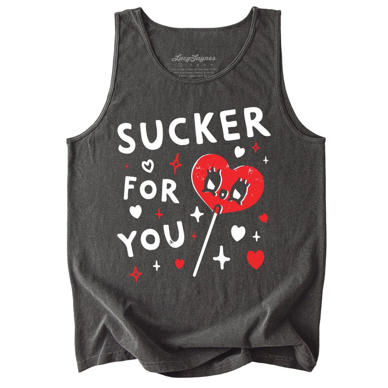 Sucker For You Comfort Colors Graphic Tank Top