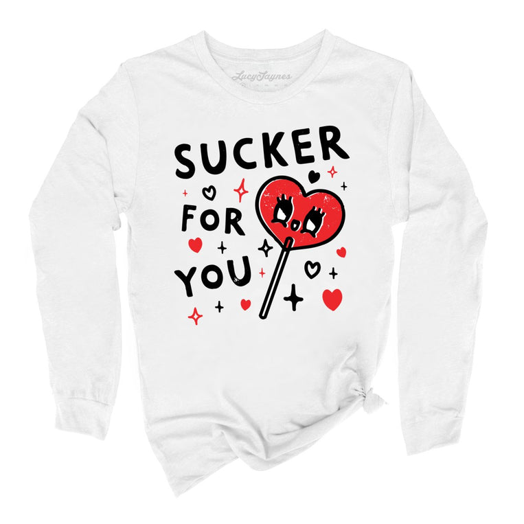 Sucker For You Graphic Long Sleeve Tee