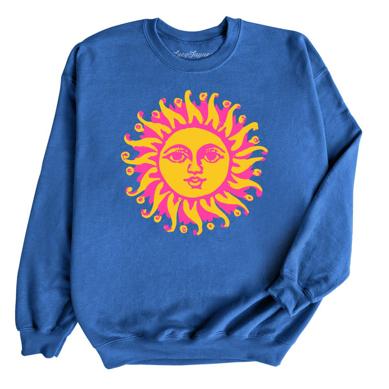 Sun Goddess Graphic Sweatshirt - Royal