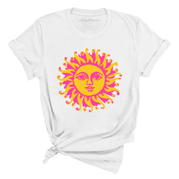 Sun Goddess Graphic Tee - White
