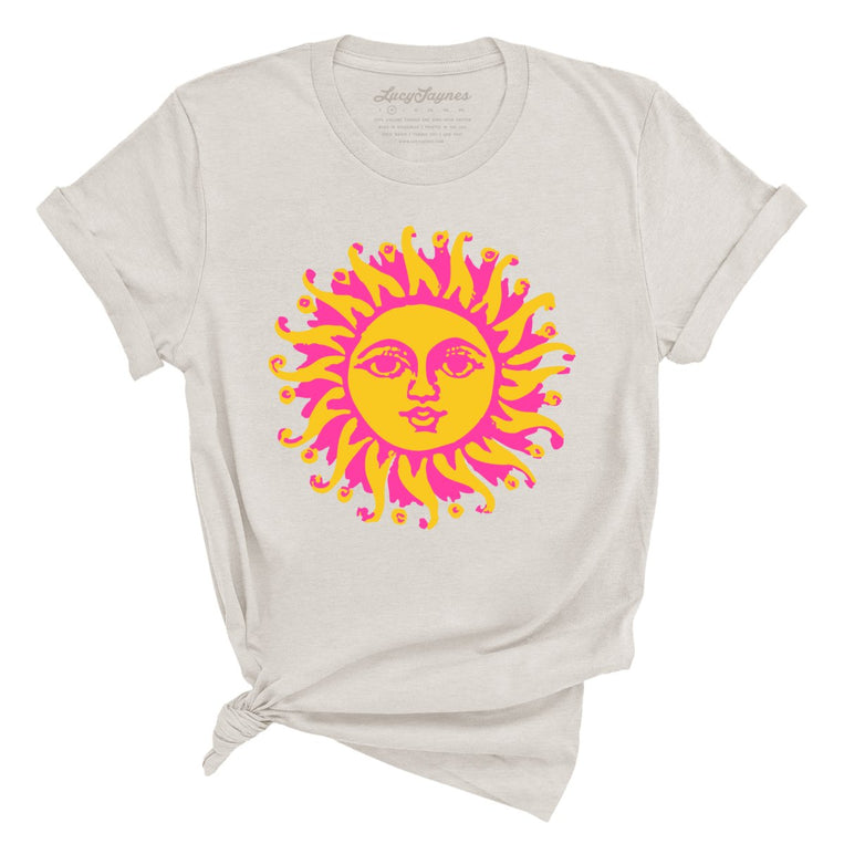 Sun Goddess Graphic Tee - Heather Dust