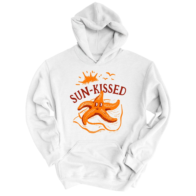 Sun-Kissed Graphic Hoodie - White