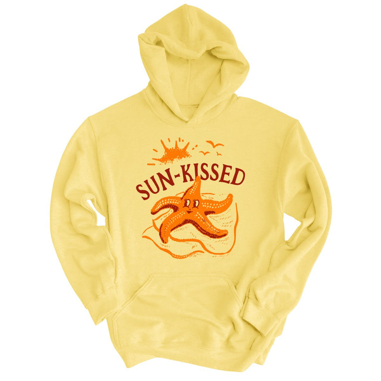 Sun-Kissed Graphic Hoodie - Light Yellow