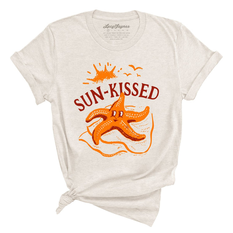 Sun-Kissed Graphic Tee - Heather Dust