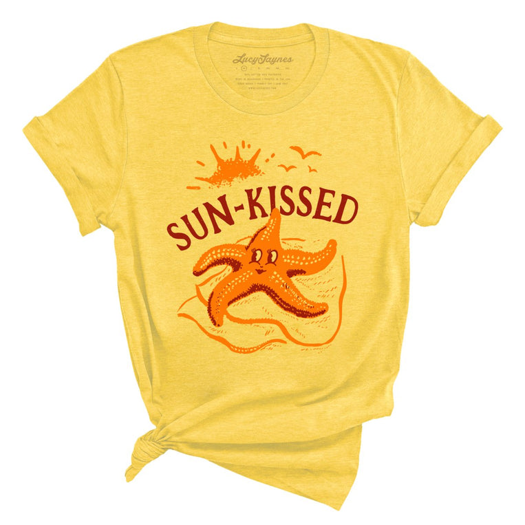 Sun-Kissed Graphic Tee - Heather Yellow