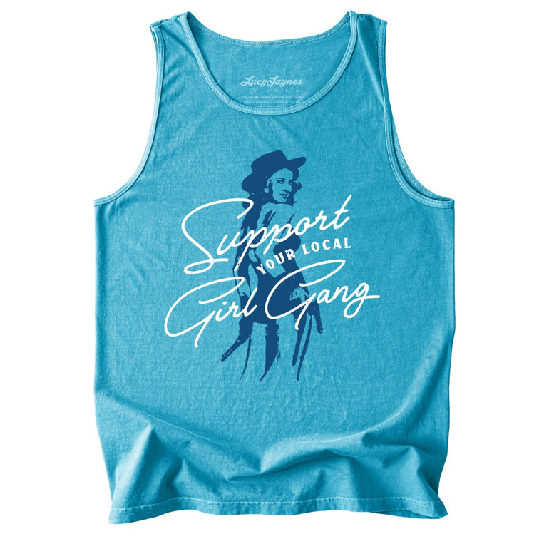 Support Your Local Girl Gang Comfort Colors Graphic Tank Top
